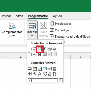 como poner un check en excel|Insertar CheckBox en Excel